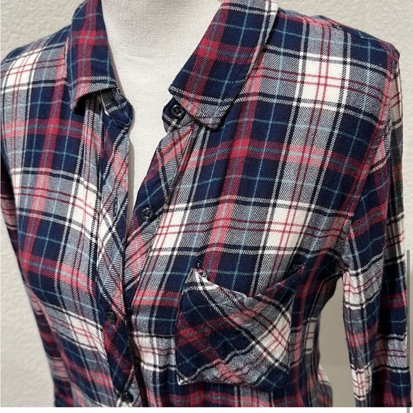 RAILS Hunter long sleeve plaid shirt Malia Tate Teenwolf Sz S - Picture 6 of 15